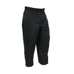 Mercer Culinary Genesis Unisex Black Chefs Pants with Elastic Waist - XL - M61060BK1X 