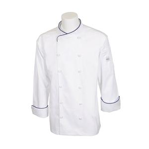 Mercer Culinary Renaissance Men's White Long Sleeve Chef Jacket - XL - M62020WRB1X