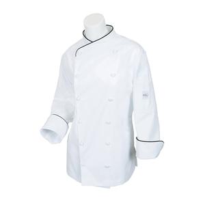 Mercer Culinary Renaissance Women's White Long Sleeve Chef Jacket - XL - M62050WB1X