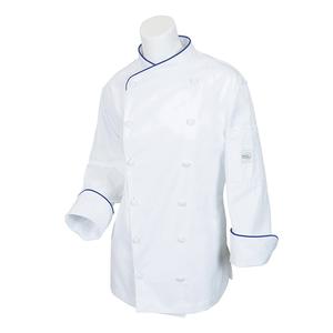 Mercer Culinary Renaissance Women's White Long Sleeve Chef Jacket - XL - M62050WRB1X