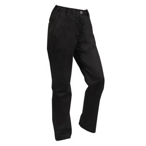 Mercer Culinary Renaissance Women's Black Chef Pants w/ Finished Cuffs - XL - M62120BK1X