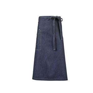 Mercer Culinary Metro Edge Indigo Cotton Denim Bistro Apron w/ 43" Ties - M63201DEN