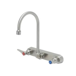 T&S Brass EverSteel Stainless Steel 8in Wall Mount Mixing Faucet - S-1147 