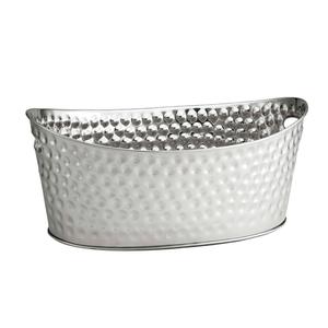 TableCraft Bali™ 4 Gallon Oval Stainless Steel Beverage Tub - BT2013