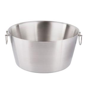 TableCraft Double Wall 6-3/4 Gallon Round Stainless Steel Beverage Tub - BT199