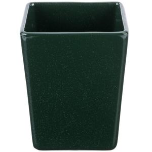 TableCraft Cold Holding 1.5qt Hunter Green Square Cast Aluminum Bowl - CW4012HGN 