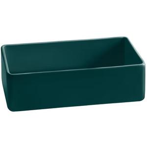 TableCraft Cold Holding 2qt Hunter Green Rectangular Aluminum Bowl - CW4026HGN 