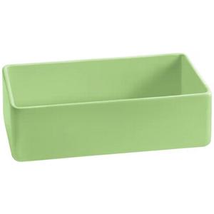 TableCraft Cold Holding 2qt Modern Mint Rectangular Aluminum Bowl - CW4026MM 