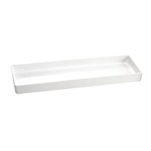 TableCraft Cold Holding 2.75qt Natural Rectangular Aluminum Bowl - CW4016N 