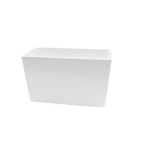 TableCraft 10in x 5in 3.5qt Natural Finish Rectangular Aluminum Bowl - CW4035N 