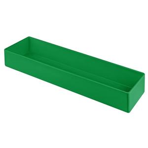 TableCraft Cold Holding 3.25 qt. Green Finish Aluminum Rectangular Bowl - CW4008GN