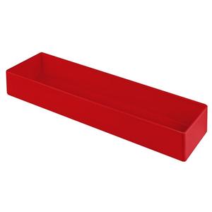 TableCraft Cold Holding 3.25 qt. Red Aluminum Rectangular Bowl - CW4008R