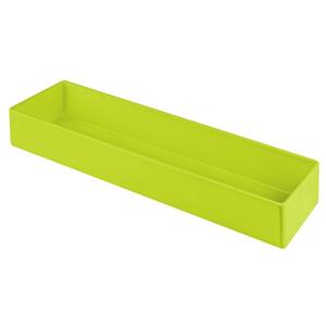 TableCraft Cold Holding 3.5qt Lime Green Aluminum Rectangular Bowl - CW4018LG 