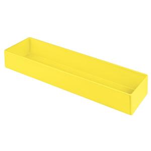 TableCraft Cold Holding 3.5qt Yellow Aluminum Rectangular Bowl - CW4018Y 