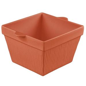 TableCraft Cold Holding 6.5qt Copper Finish Aluminum Square Bowl - CW1490CP 