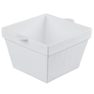 TableCraft Cold Holding 6.5qt Grey Finish Aluminum Square Bowl - CW1490GY 