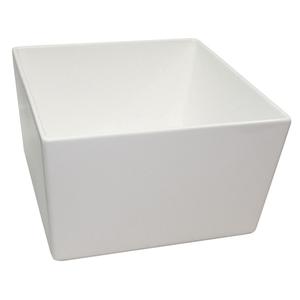 TableCraft 9.5qt Natural Finish Aluminum Square Bowl with Straight Edge - CW4036N 