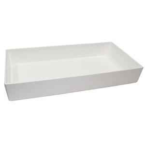 TableCraft 10 qt. Natural Finish Cast Aluminum Rectangular Bowl - CW4032N