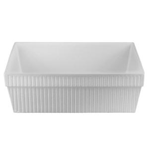 TableCraft Cold Holding 24 qt. Natural Finish Aluminum Square Bowl - CW1494N