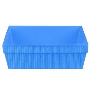 TableCraft Cold Holding 24 qt. Cobalt Blue Finish Aluminum Square Bowl - CW1494CBL