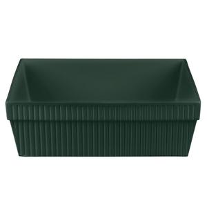 TableCraft Cold Holding 24 qt. Hunter Green Finish Aluminum Square Bowl - CW1494HGN