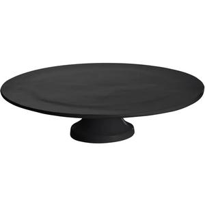 TableCraft Cold Holding 13-1/2in dia. Black Cake Stand with Platter - CW17005BK 