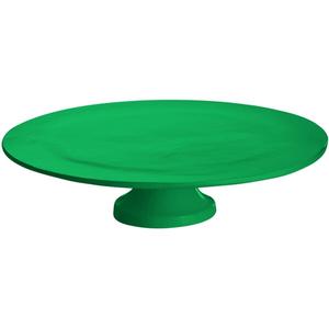 TableCraft Cold Holding 13-1/2in dia. Green Cake Stand with Platter - CW17005GN 