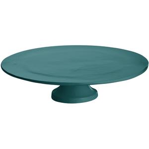 TableCraft Cold Holding 13-1/2in dia. Hunter Green Cake Stand with Platter - CW17005HGN 