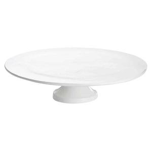 TableCraft Cold Holding 13-1/2in dia. White Cake Stand with Platter - CW17005W 