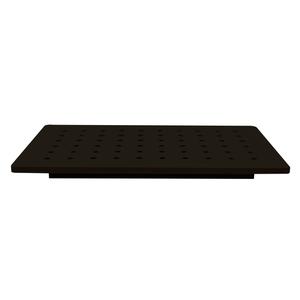 TableCraft 21.6" x 13.5" Black Versa-Tile Solid Carving Station - CW6430BK