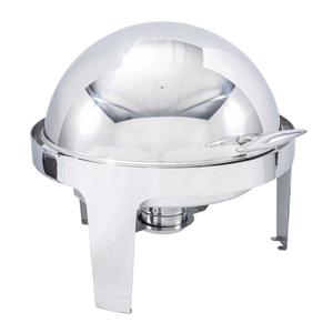 TableCraft 6.5qt Fuel Powered Chafer Dish with 180 Degree Roll Top - CW40168 