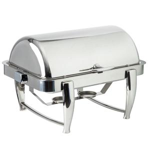 TableCraft 9qt Dripless Stainless Steel Chafer Dish with Roll Top - 12188 