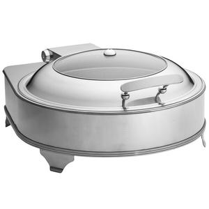 TableCraft 6 Qt. Electric Round Chafer Dish w/ Holding Stand - CW40164