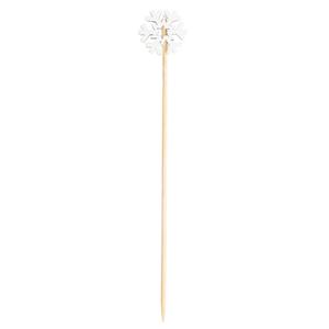 TableCraft Bamboo Decorative Snowflake Picks - Pack of 100 - 12143 