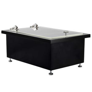 TableCraft Insulated 27in x 18in Black Finish Portable Drop-in Ice Well - CW8002LBRATBK 