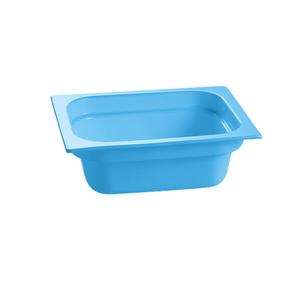 TableCraft Cold Holding Steam Table 5 Qt. Aluminum Half Size Food Pan - CW320SBL