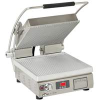 Star Aluminum Grooved 14 x 14in Panini Sandwich Grill with Timer - PGT14E 