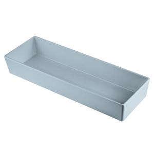 TableCraft Simple Solutions™ Half Size 5 Qt. Long Aluminum Bowl - CW5008GY