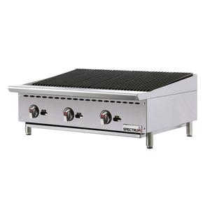 Winco Spectrum™ Countertop Natural Gas 36" Charbroiler - 105K BTU - NGCB-36R