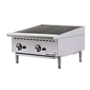 Winco Spectrum™ Countertop Natural Gas 24" Charbroiler - 70K BTU - NGCB-24R