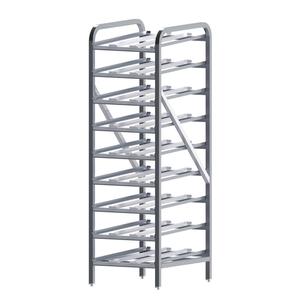 Winco Reinforced Aluminum Heavy Duty 9-Tier Can Storage Rack - ALCR-9