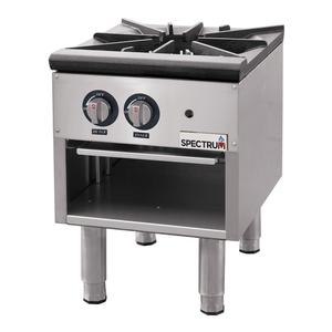 Winco Spectrum™ Countertop Natural Gas 18" Stock Pot Stove-80K BTU - NGSP-1