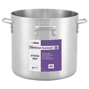 Winco 160 qt. Elemental Aluminum Stock Pot w/ (4) Handles - ALHP-160