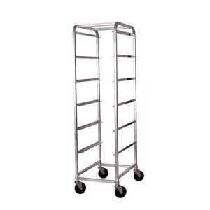 Winco Full Height Mobile 14 Gauge Aluminum Bus Box Rack - ABBC-6