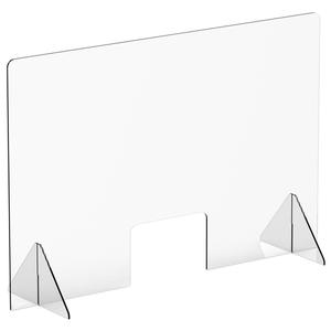 Winco Countertop Clear Acrylic 48" x 32" Safety Shield - ACSS-4832W