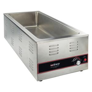 Winco 4/3 Size Rectangular Countertop Electric Food Warmer - FW-L600