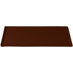 TableCraft Rectangular Cast Aluminum 13-1/4" x 6-3/4" Platter - Brown - CW2106BR