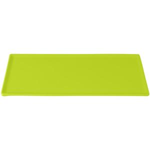 TableCraft Rectangular Cast Aluminum 13.25in x 6.75in Platter- Lime Green - CW2106LG 