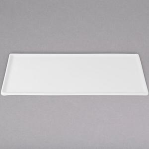 TableCraft Rectangular Cast Aluminum 13.25in x 6.75in Platter - White - CW2106W 