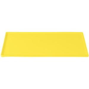 TableCraft Rectangular Cast Aluminum 13.25" x 6.75" Platter - Yellow - CW2106Y